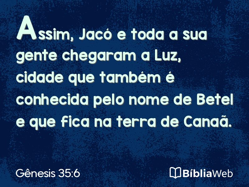 Gênesis 35:6 em imagem para compartilhar