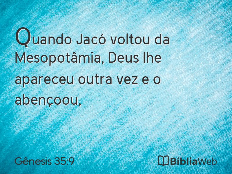Gênesis 35:9 em imagem para compartilhar