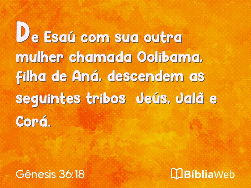Gênesis 36:18 em imagem para compartilhar