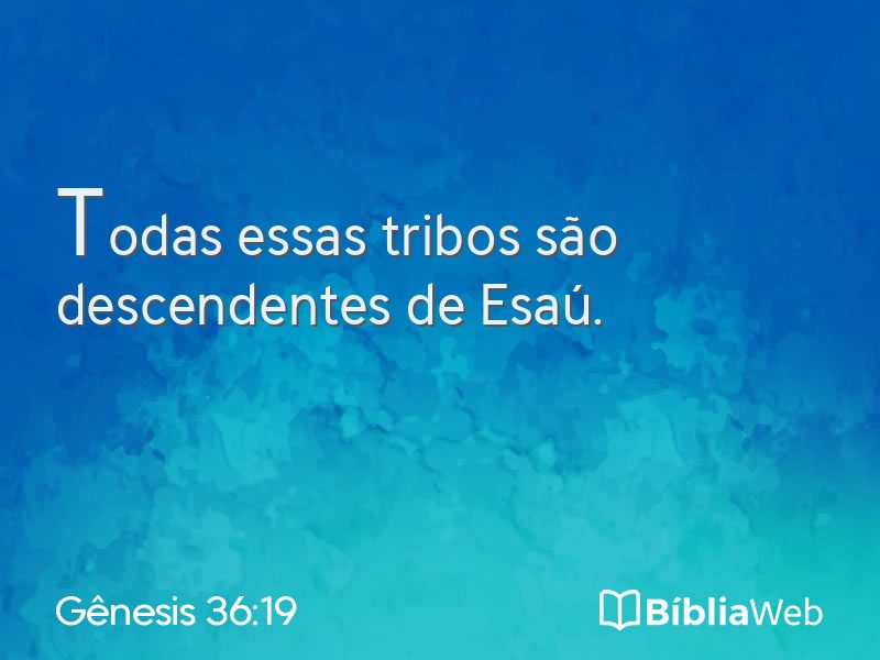 Gênesis 36:19 em imagem para compartilhar