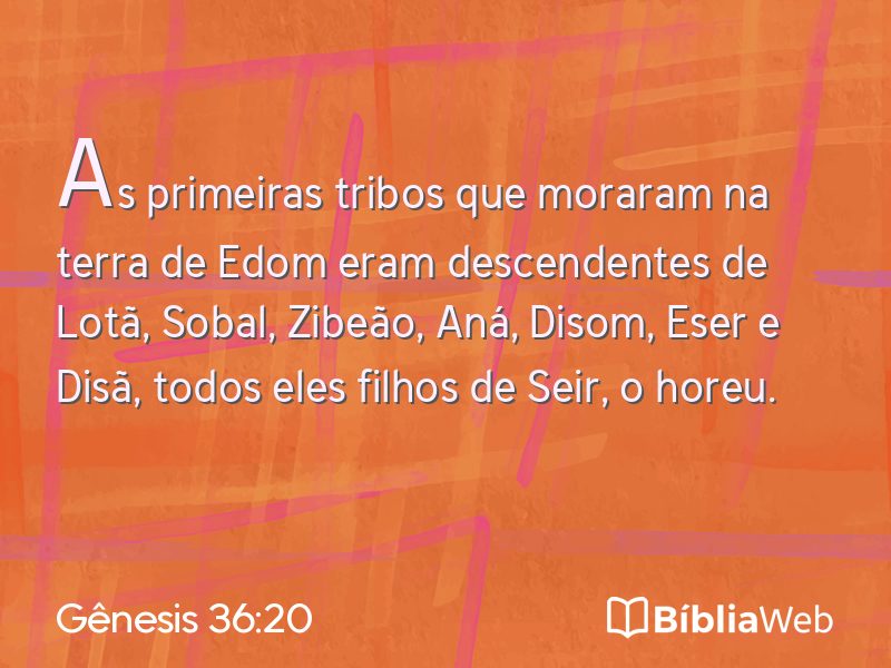 Gênesis 36:20 em imagem para compartilhar
