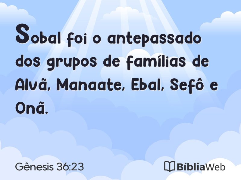 Gênesis 36:23 em imagem para compartilhar
