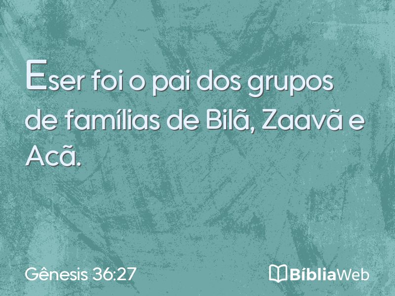 Gênesis 36:27 em imagem para compartilhar
