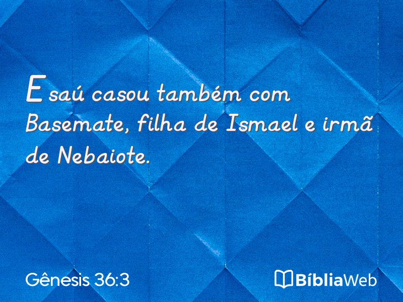 Gênesis 36:3 em imagem para compartilhar
