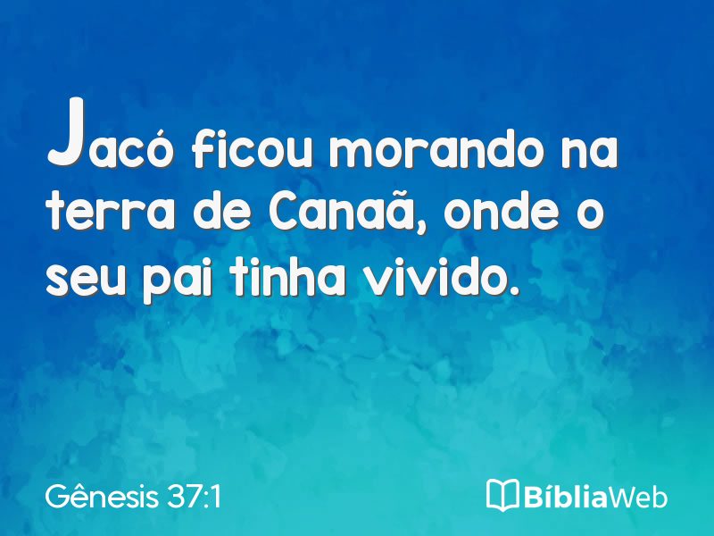 Gênesis 37:1 em imagem para compartilhar