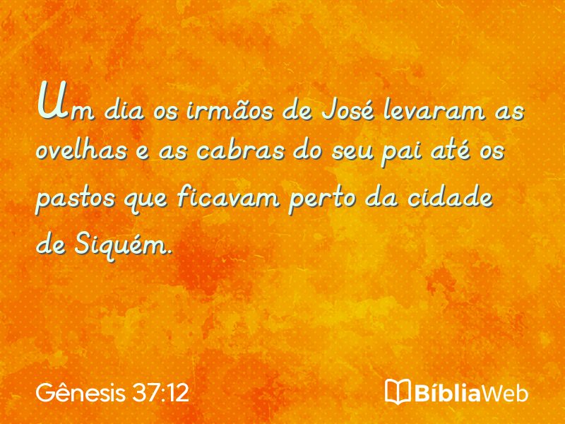 Gênesis 37:12 em imagem para compartilhar