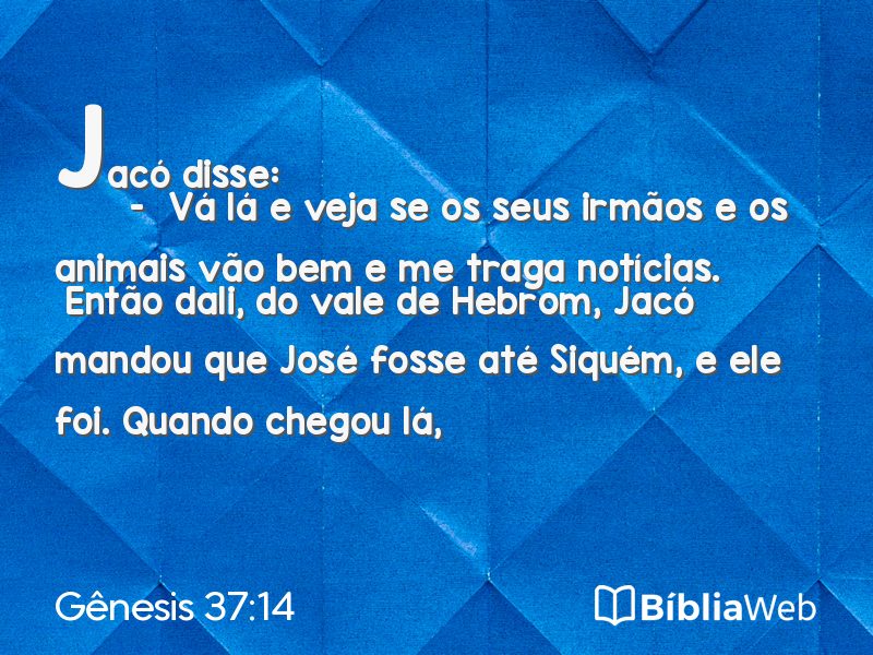 Gênesis 37:14 em imagem para compartilhar