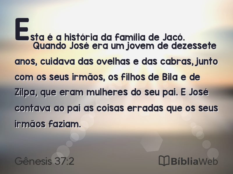 Gênesis 37:2 em imagem para compartilhar