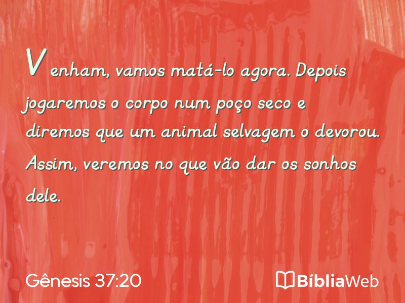 Gênesis 37:20 em imagem para compartilhar
