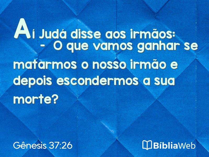 Gênesis 37:26 em imagem para compartilhar