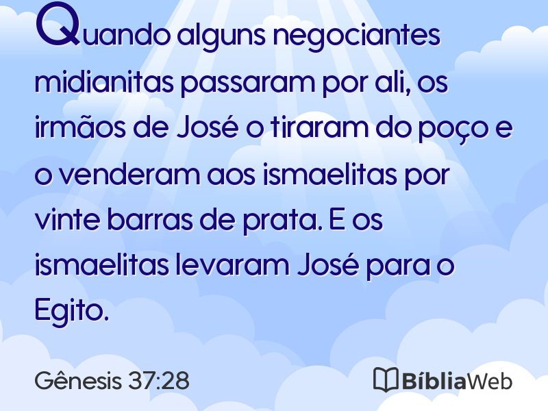 Gênesis 37:28 em imagem para compartilhar