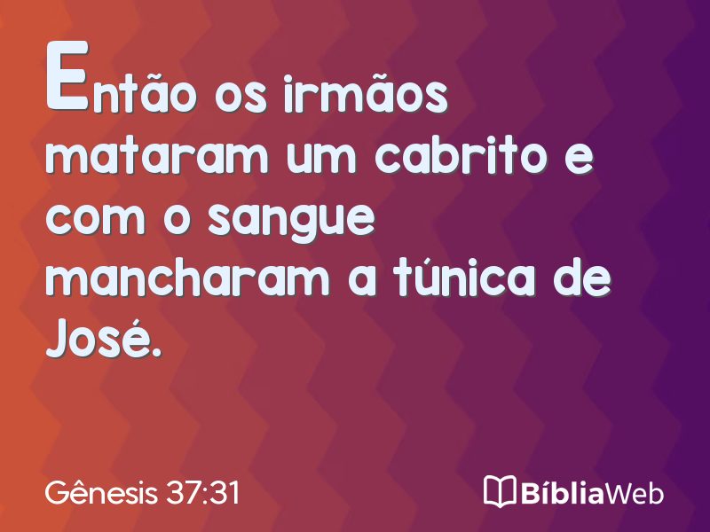 Gênesis 37:31 em imagem para compartilhar
