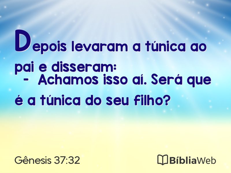 Gênesis 37:32 em imagem para compartilhar