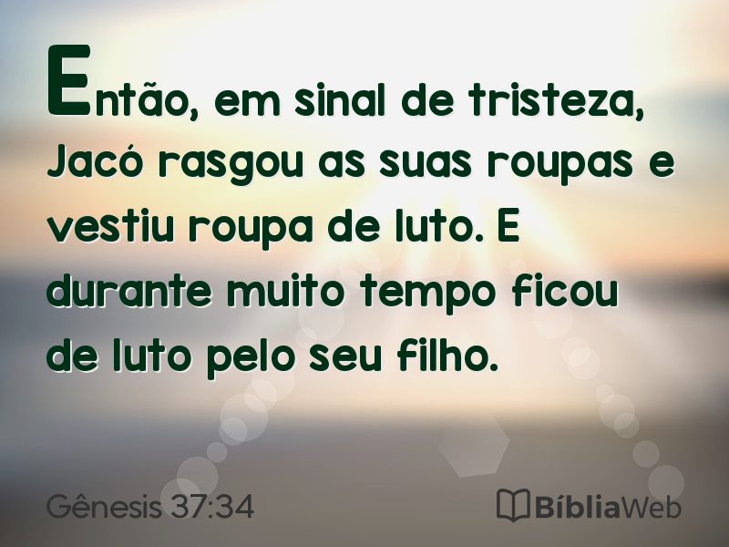 Gênesis 37:34 em imagem para compartilhar