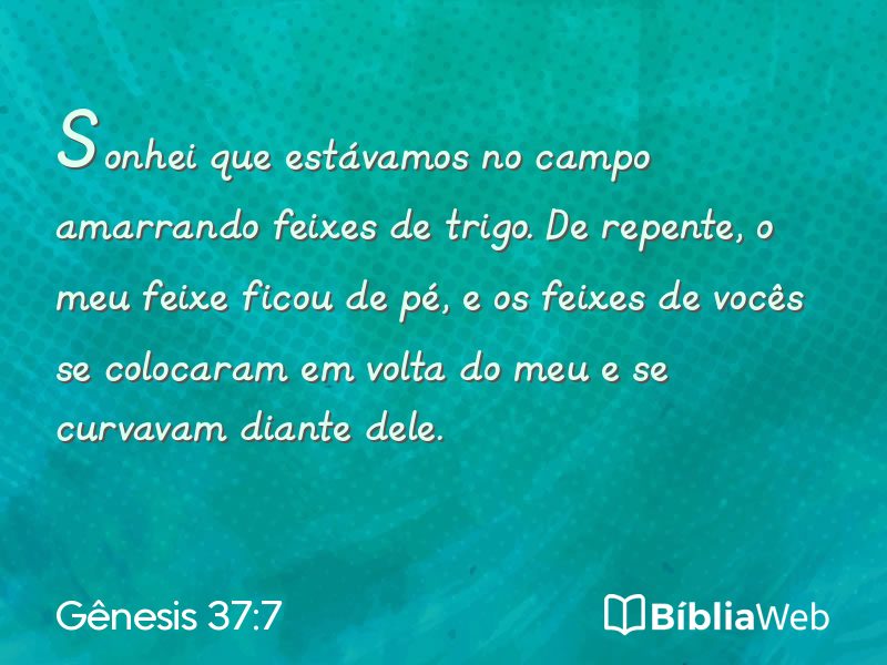 Gênesis 37:7 em imagem para compartilhar