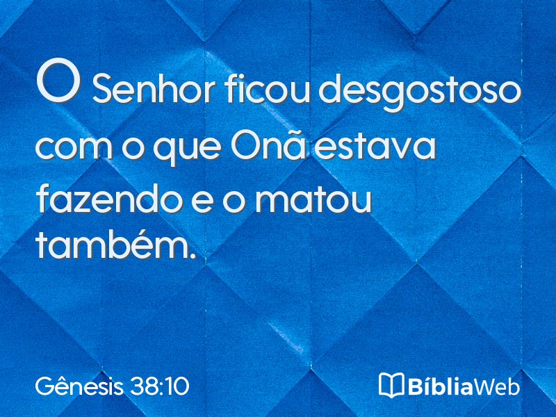 Gênesis 38:10 em imagem para compartilhar