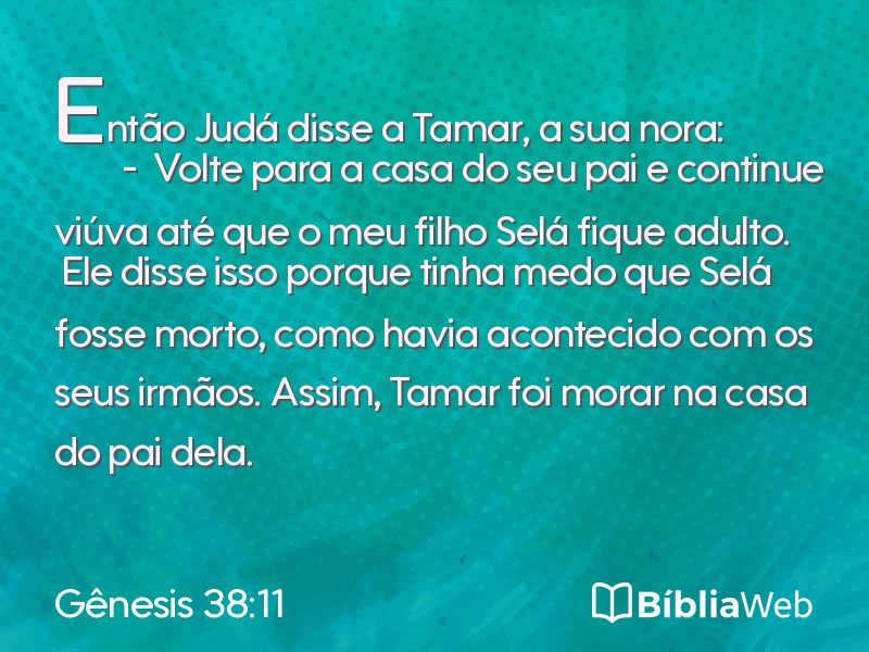 Gênesis 38:11 em imagem para compartilhar