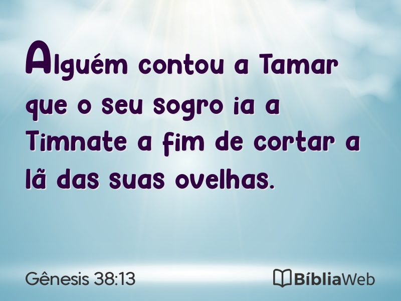 Gênesis 38:13 em imagem para compartilhar