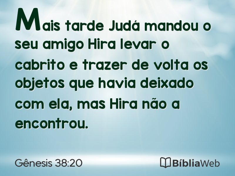 Gênesis 38:20 em imagem para compartilhar