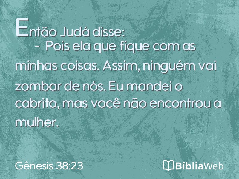 Gênesis 38:23 em imagem para compartilhar