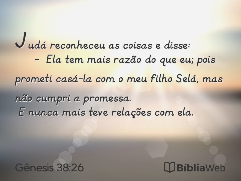 Gênesis 38:26 em imagem para compartilhar