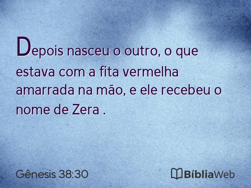 Gênesis 38:30 em imagem para compartilhar