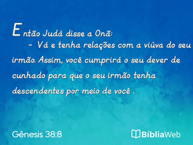 Gênesis 38:8 em imagem para compartilhar