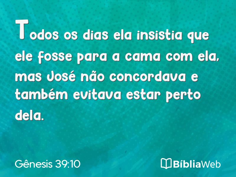 Gênesis 39:10 em imagem para compartilhar
