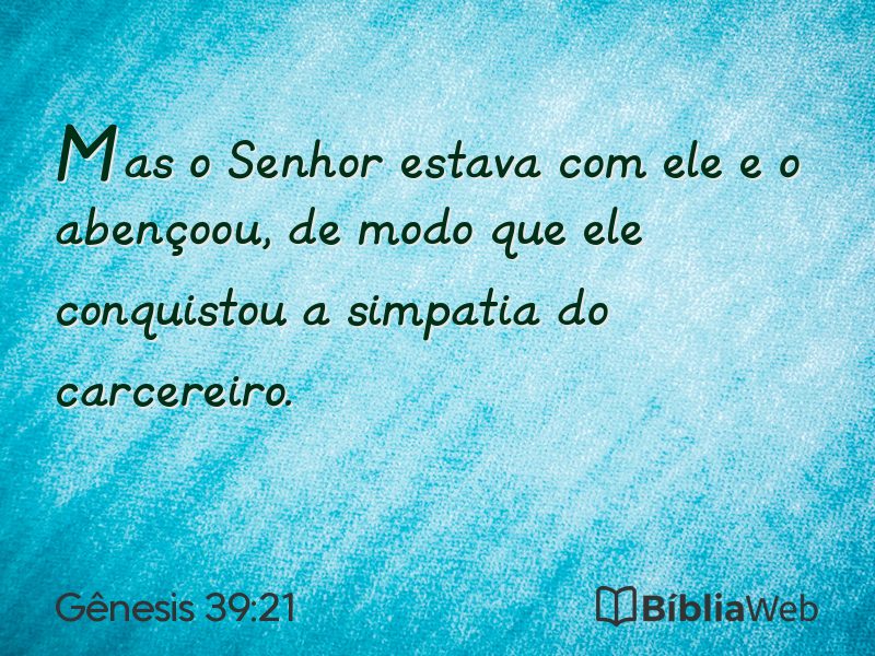 Gênesis 39:21 em imagem para compartilhar