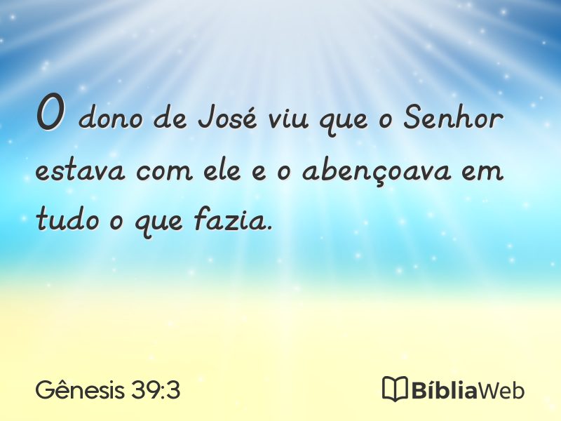 Gênesis 39:3 em imagem para compartilhar