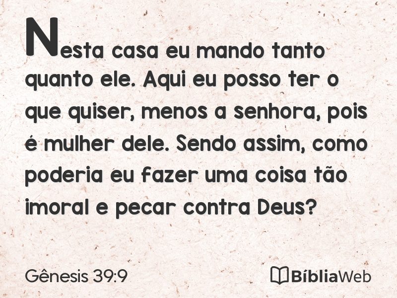 Gênesis 39:9 em imagem para compartilhar