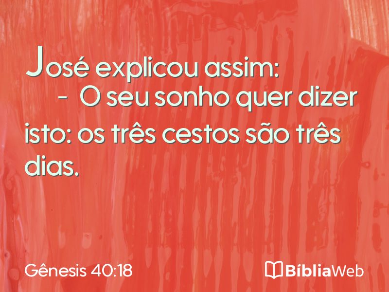 Gênesis 40:18 em imagem para compartilhar