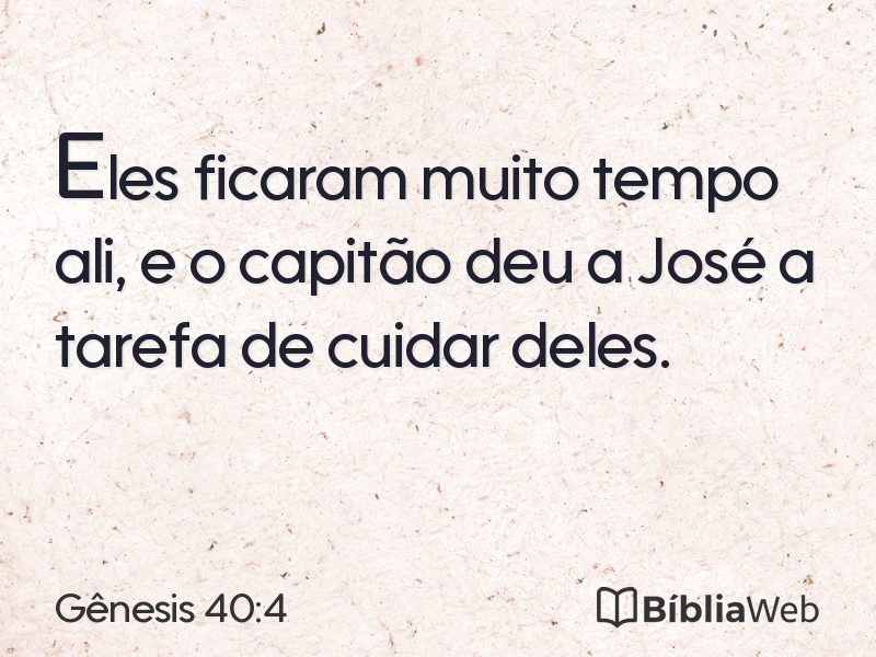 Gênesis 40:4 em imagem para compartilhar