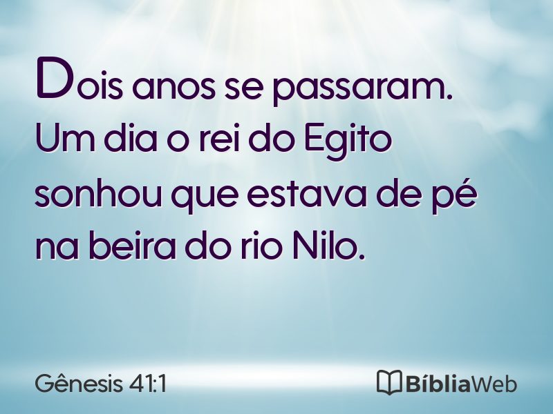 Gênesis 41:1 em imagem para compartilhar
