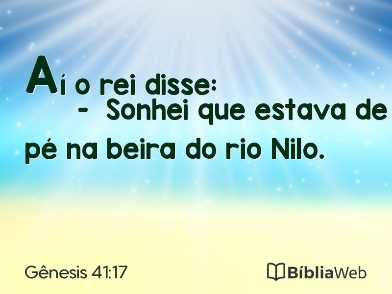 Gênesis 41:17 em imagem para compartilhar