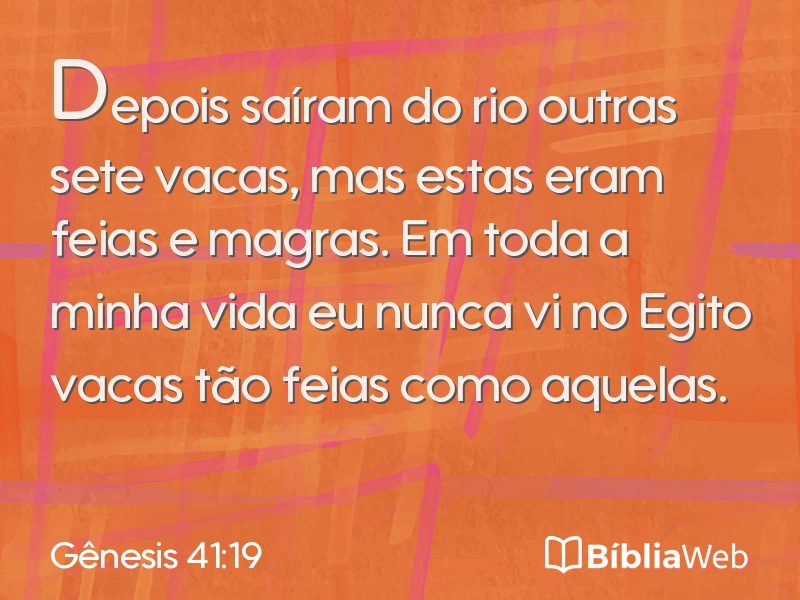 Gênesis 41:19 em imagem para compartilhar