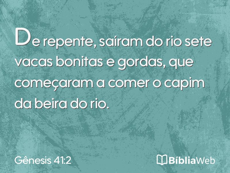 Gênesis 41:2 em imagem para compartilhar