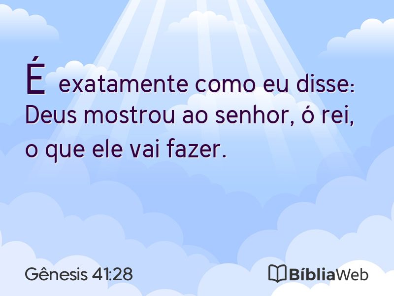 Gênesis 41:28 em imagem para compartilhar