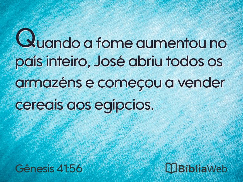Gênesis 41:56 em imagem para compartilhar
