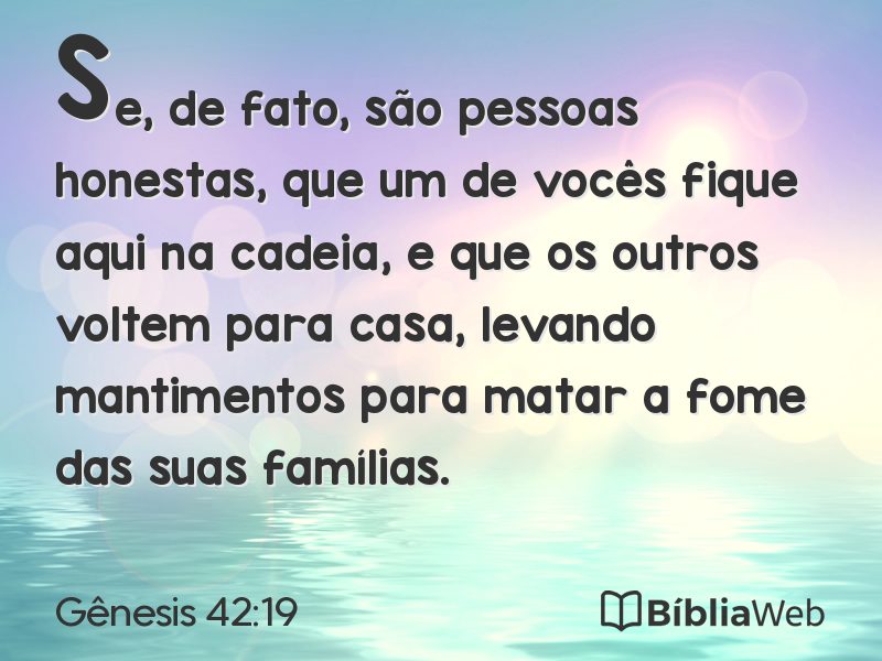 Gênesis 42:19 em imagem para compartilhar