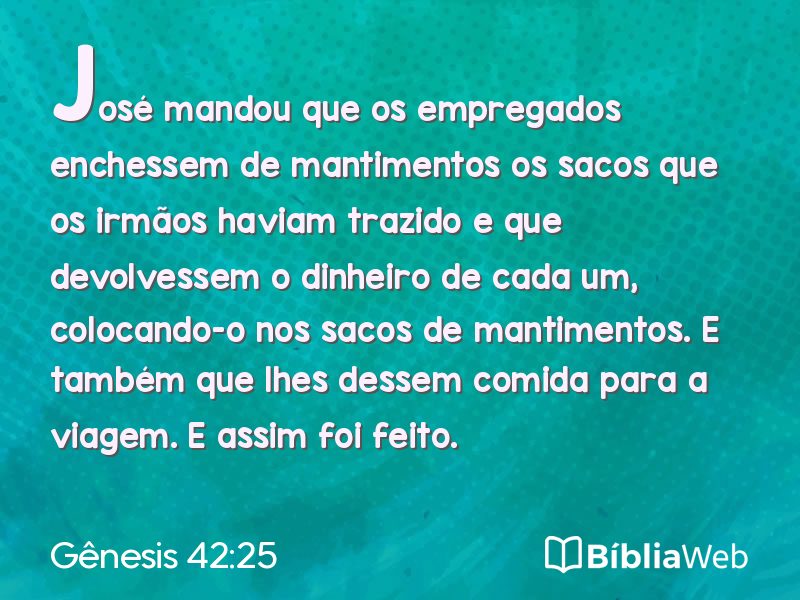 Gênesis 42:25 em imagem para compartilhar