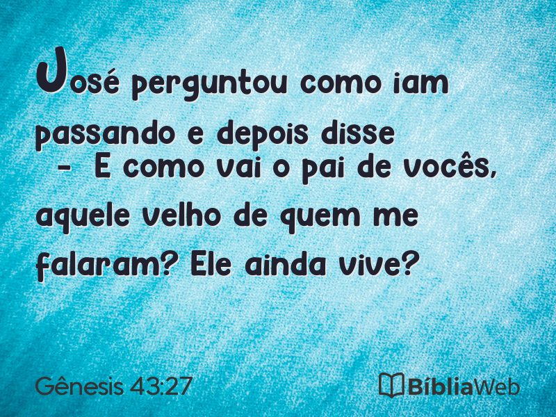 Gênesis 43:27 em imagem para compartilhar