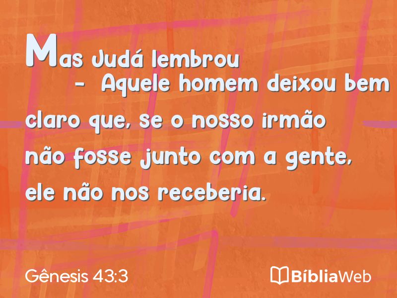 Gênesis 43:3 em imagem para compartilhar