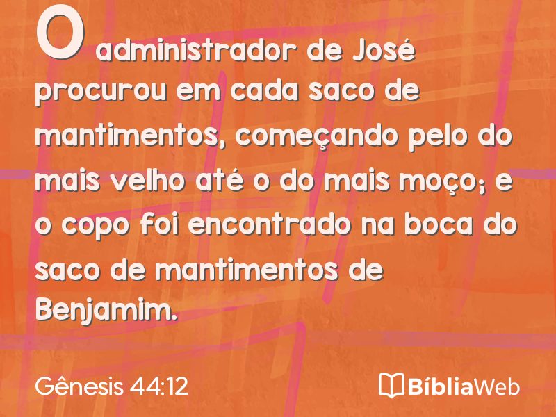 Gênesis 44:12 em imagem para compartilhar