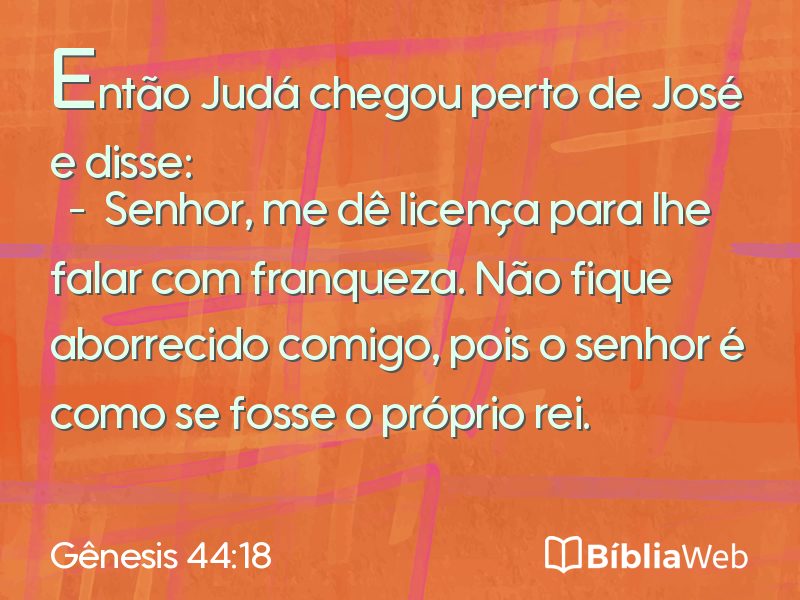 Gênesis 44:18 em imagem para compartilhar