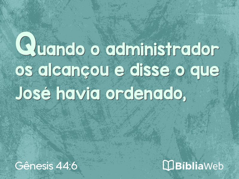 Gênesis 44:6 em imagem para compartilhar