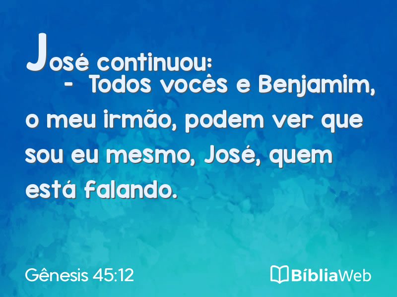 Gênesis 45:12 em imagem para compartilhar