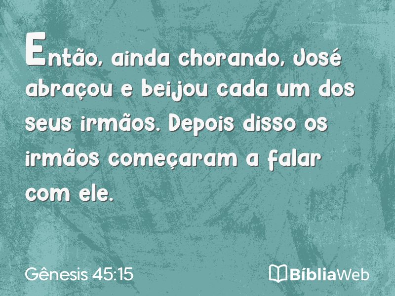 Gênesis 45:15 em imagem para compartilhar