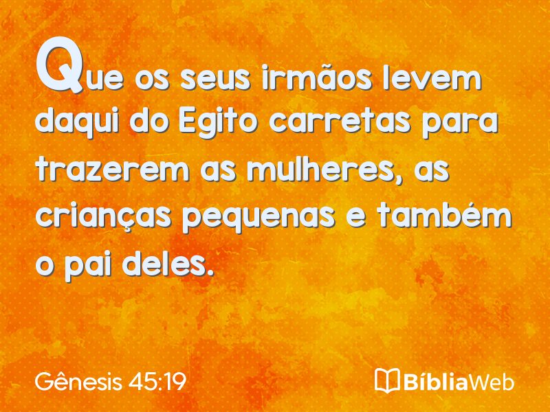 Gênesis 45:19 em imagem para compartilhar