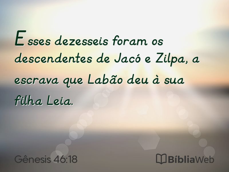 Gênesis 46:18 em imagem para compartilhar